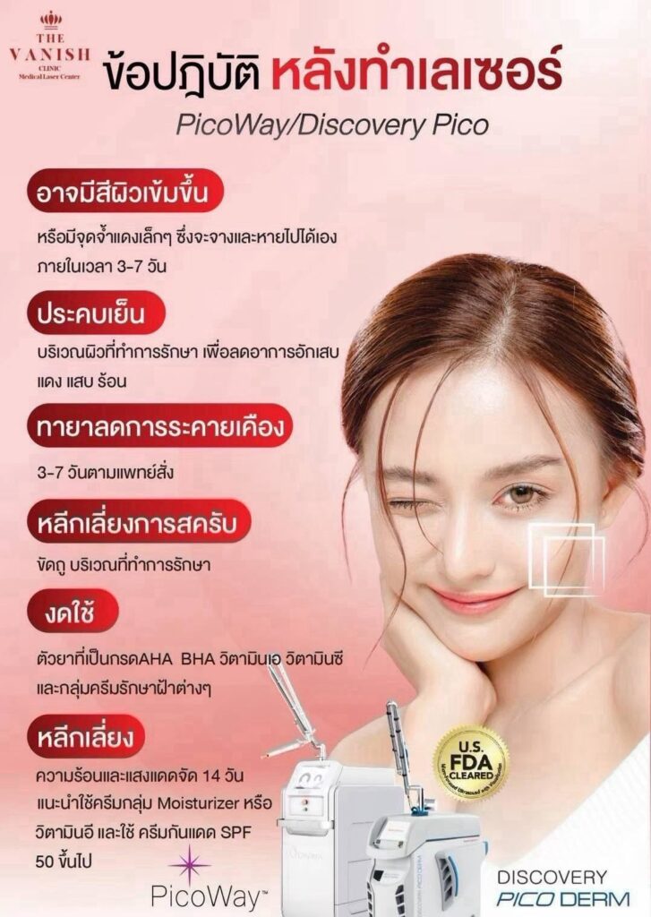 ข้อปฎิบัติหลังทำเลเซอร์ Picoway / Discovery PICO
